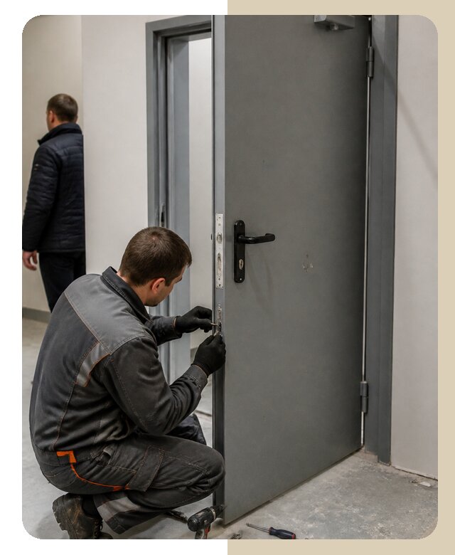 Ремонт противопожарной двери в Ефремах по цене 6659 р. | ДвериЛегко-Фрм